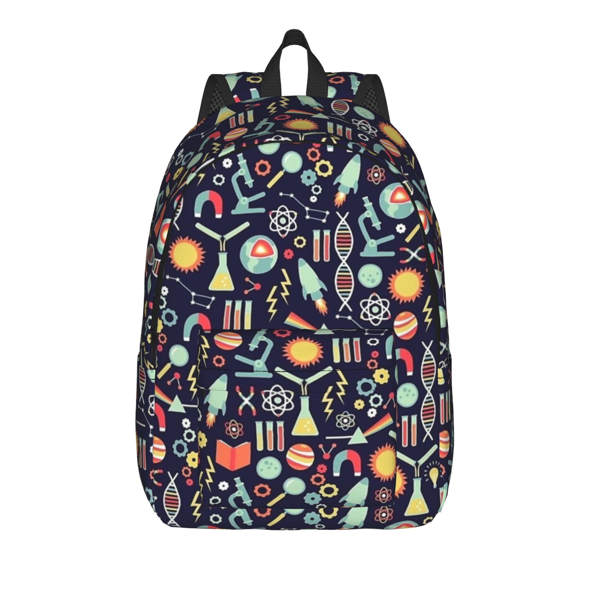 Interior Design Lab - Chemielabor-Wissenschaftsausrüstung-Muster-Rucksack für Damen und Herren, weiche