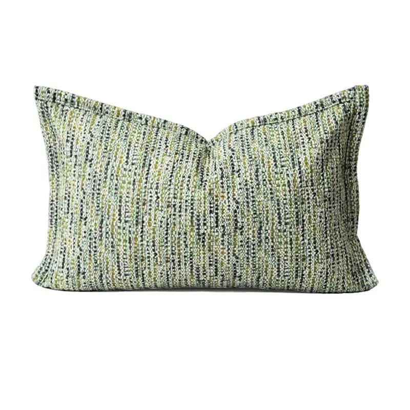 Textured Throw Natural - Moderne Dekorative Naturgrüne Kissenhülle mit Textur,
