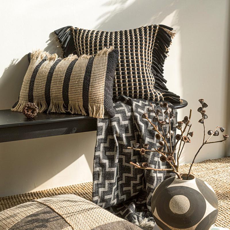 Premium Dicke Gewebte Kissenhü – Textured Throw Natural Bewertung und Preis