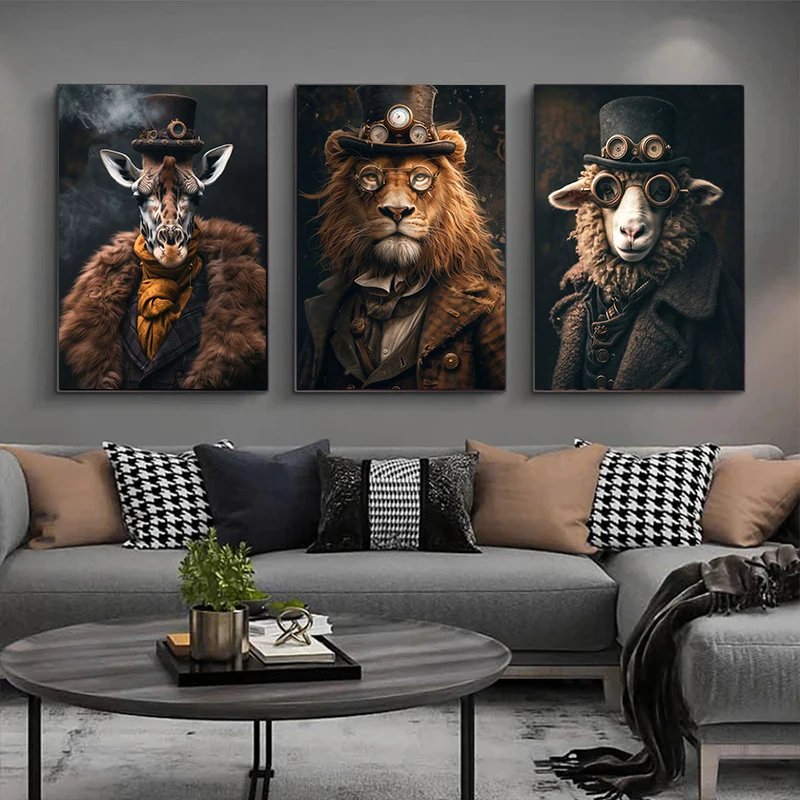 Coole Steampunk Tiere Porträt  – Interior Design Sketch Bewertung und Preis