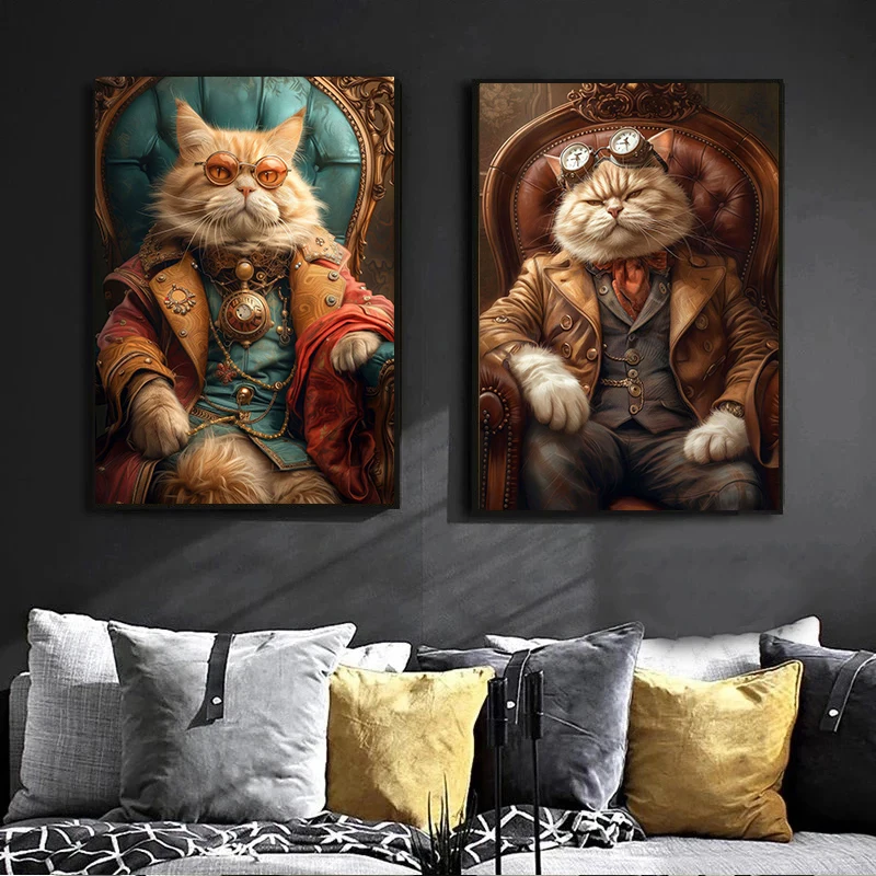 Coole Steampunk Tiere Porträt  – Interior Design Sketch Bewertung und Preis