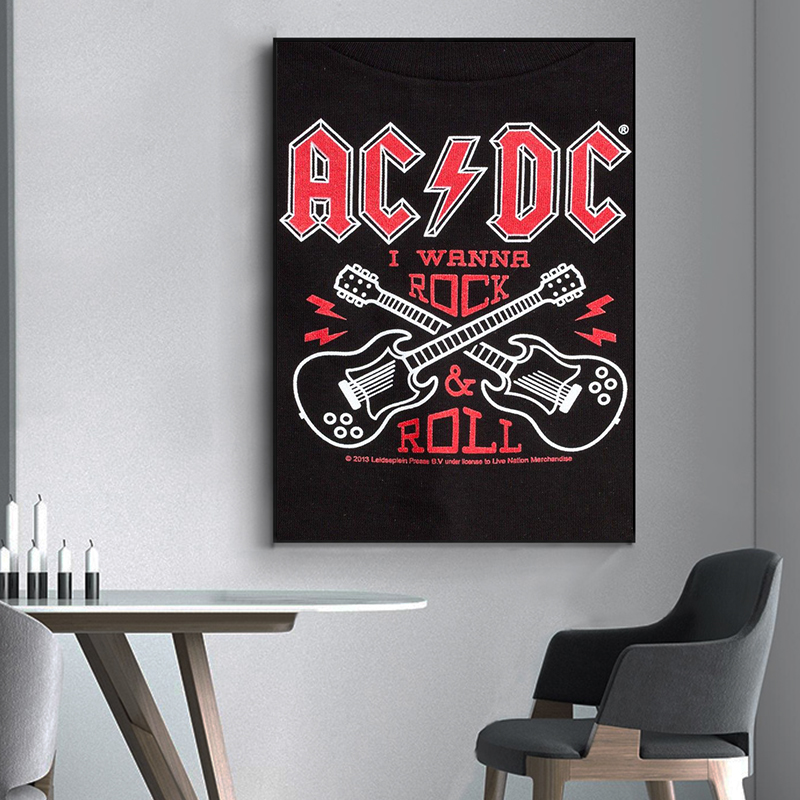 Ac_dc band leinwand kunst retr – Interior Design Sketch Bewertung und Preis