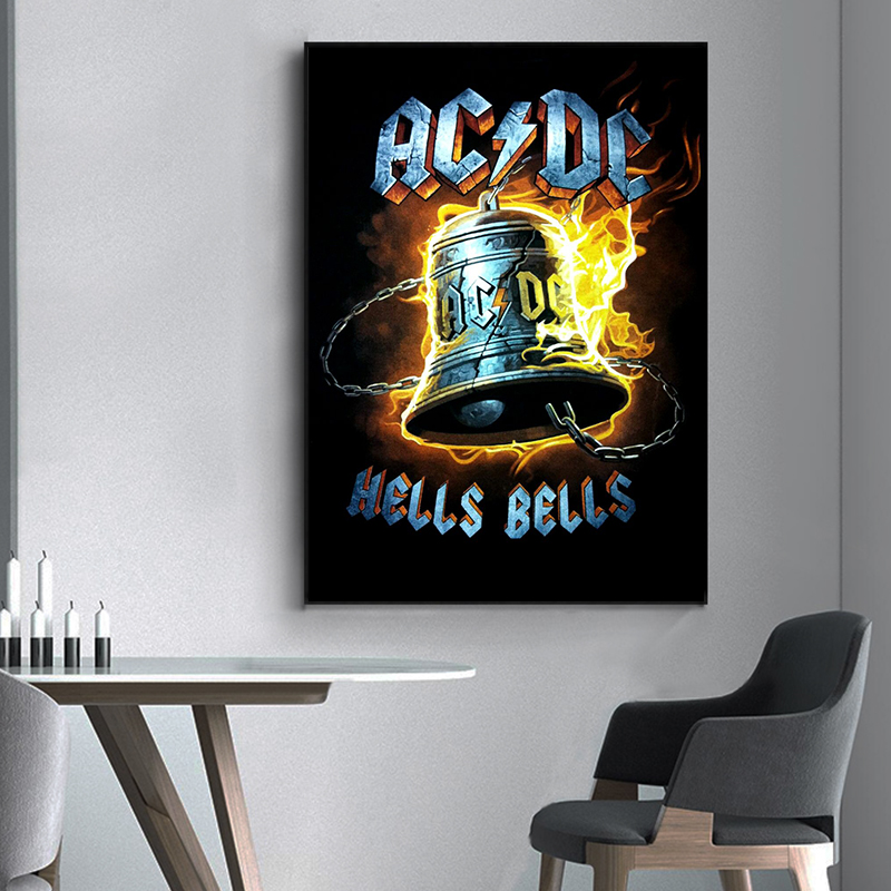 Ac_dc band leinwand kunst retr – Interior Design Sketch Bewertung und Preis