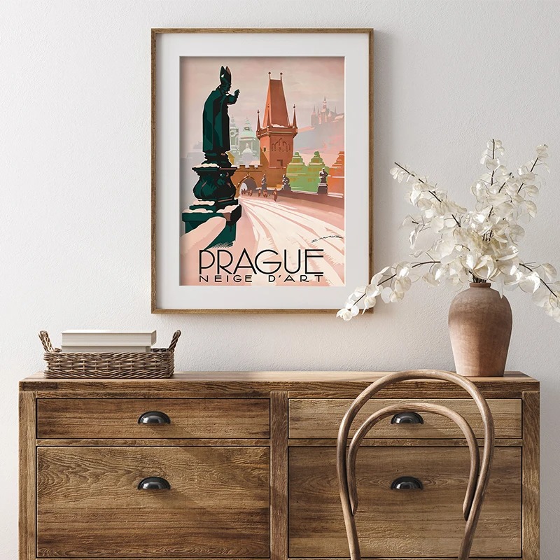 Reise Retro Poster Kunst Maler – Interior Design Sketch Bewertung und Preis