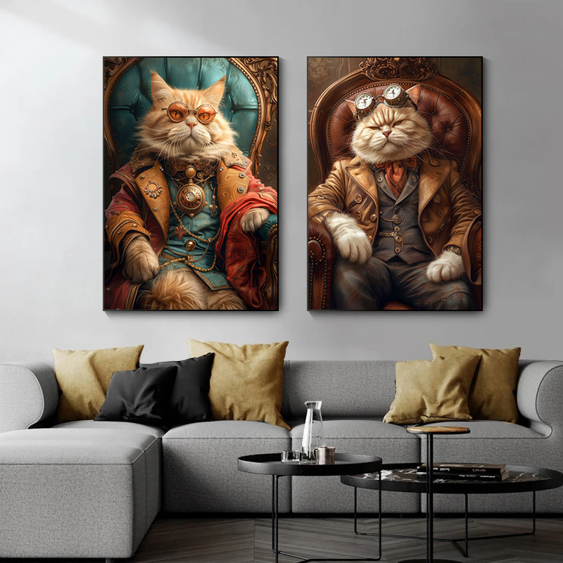 Coole Steampunk Tiere Porträt  – Interior Design Sketch Bewertung und Preis