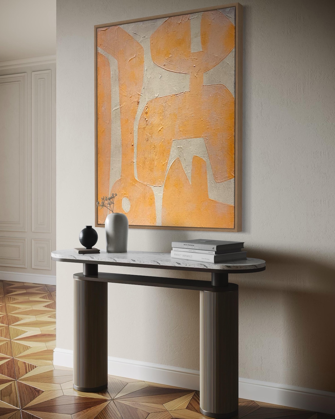 Großes abstraktes strukturiert – Interior Design Sketch Bewertung und Preis