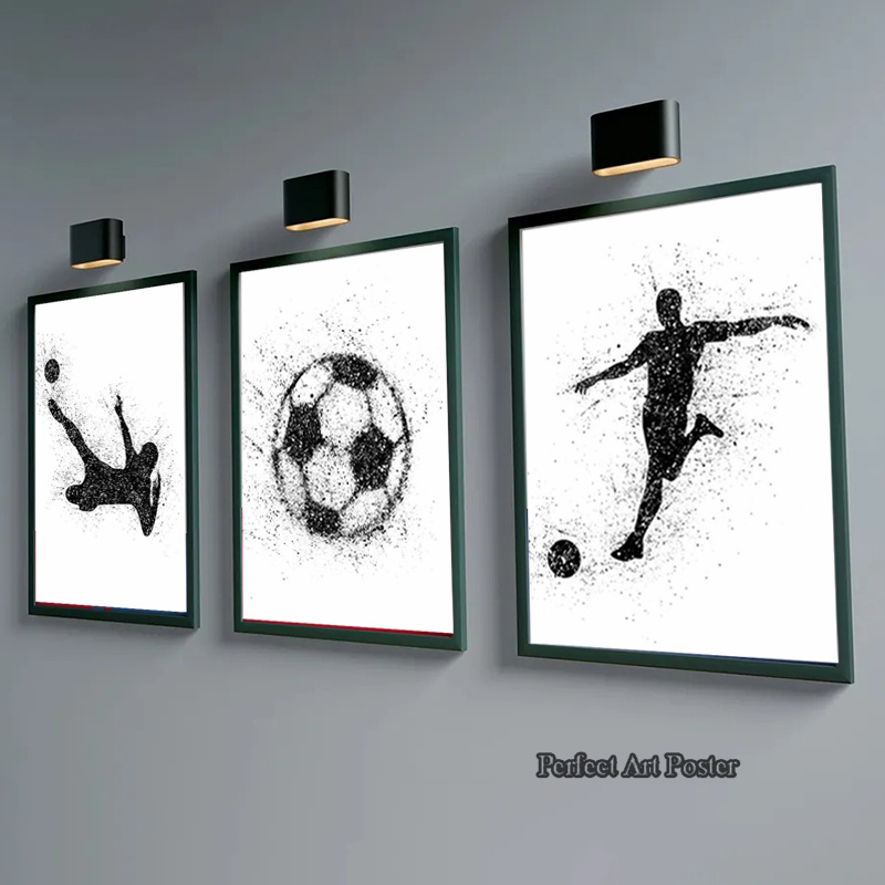 Aquarell Fußball Mann spielt F – Interior Design Sketch Bewertung und Preis