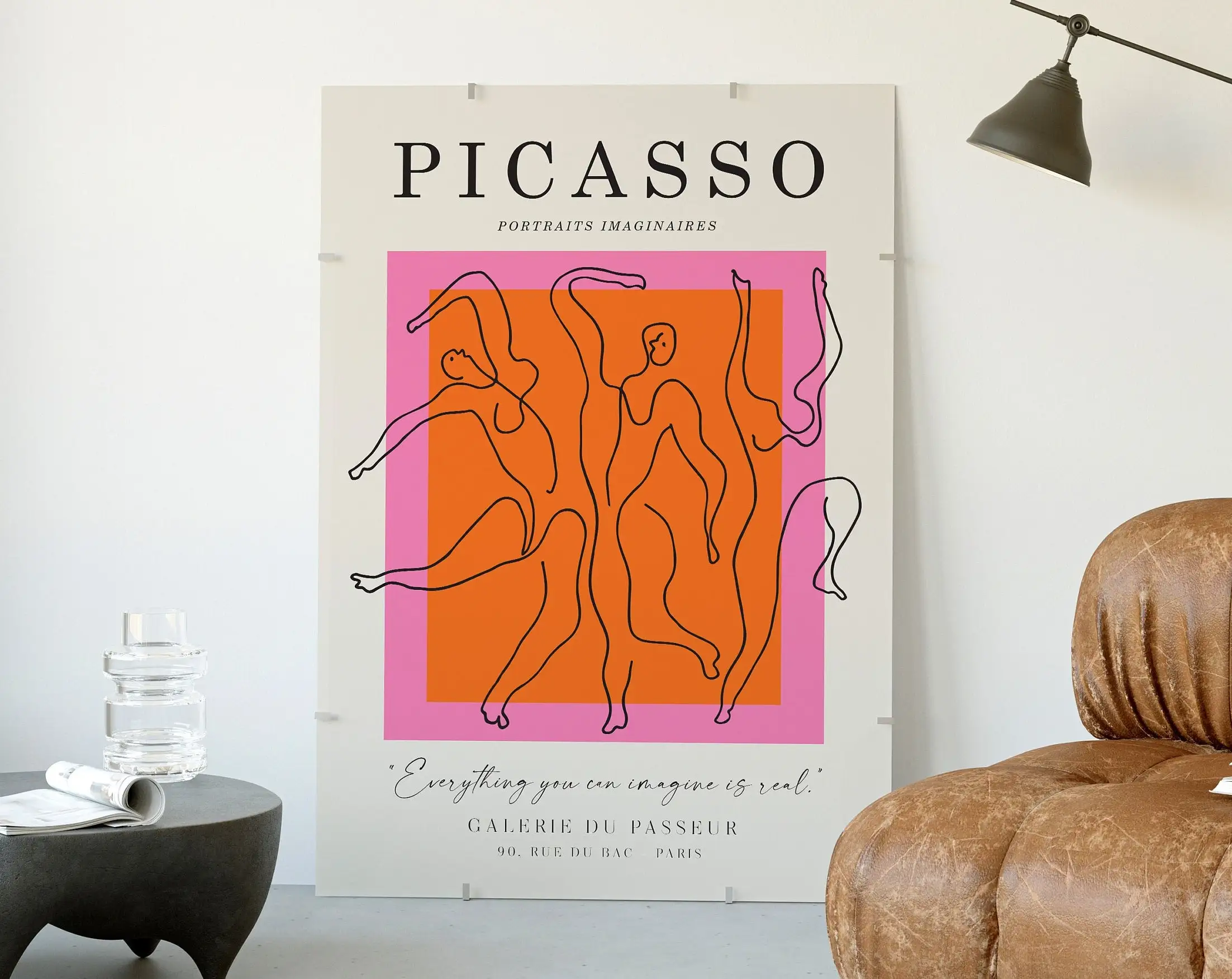Picasso-Ausstellung, Wandkunst – Interior Design Sketch Bewertung und Preis
