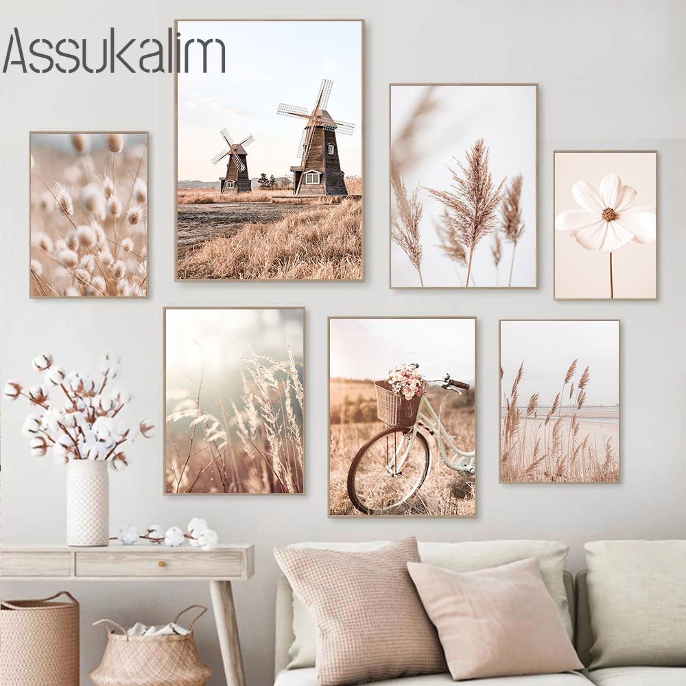 Landschaft Beige Wand Kunst Fa – Interior Design Sketch Bewertung und Preis