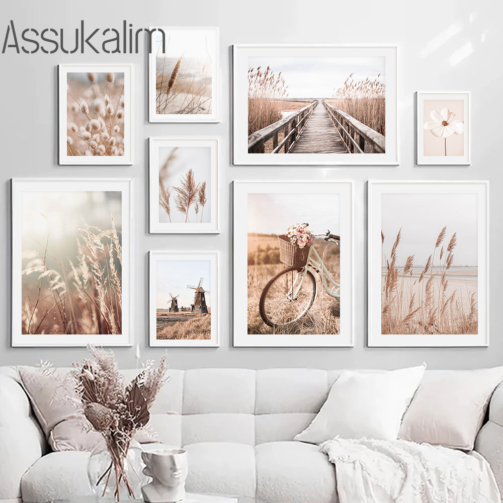 Landschaft Beige Wand Kunst Fa – Interior Design Sketch Bewertung und Preis