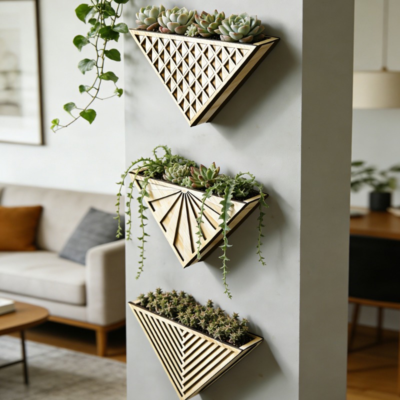1 Stück leichtes Holzregal mit – Geometric Shelf Triangle Bewertung und Preis